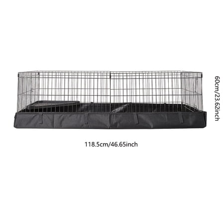 Small Pet Cage w/ Comfortable Black Canvas Bottom for Hamsters Rats, Guinea Pigs