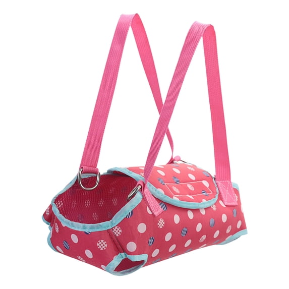 Small Pet Carrier Portable Shoulder Travel Tote Breathable Lightweight No‑Pull Vest Carrier for Small Dogs Cats Outdoor Walking Hot Pink L