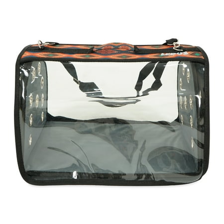 Small Pet Carrier for Small Dogs and Cats - Waterproof Soft Pet Travel Bag with Meshed Window - TSA Approved Pet Carrier for Cat Travel Bag - 7.9 x 13.8 x 7.9 Inch - Patterned