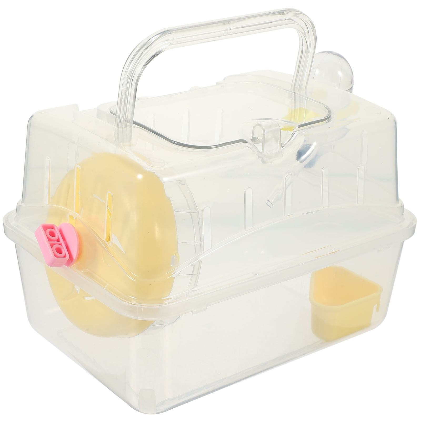 Small Pet Carrying Case Portable Hamster Clear Cage Chinchilla Nursery