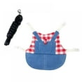 thumbnail image 1 of Small Pet Clothes Leash Set Strap Jeans Guinea Pig Lop-eared Rabbit Hamster Leash Outdoor, 1 of 2