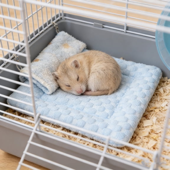 Small Pet Cooling Pad 12.2 X 8.3 Inch, Hamster Rabbit Cooling Mat, Reusable Ice Pad for Cage, Portable Pet Cooler Mat for Hot Weather