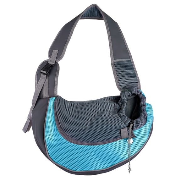 Small Pet Dog Sling Carrier Breathable Mesh Adjustable Front Shoulder Bag, Padded Hands-Free Pet Carrier With Double Protection, Comfortable Travel Backpack For Dogs Cats Walking Camping And Biking