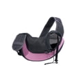 thumbnail image 1 of Small Pet Dog Sling Carrier with Breathable Mesh, Adjustable Padded Strap, and Front Pouch for Traveling Dogs and Cats, 1 of 2
