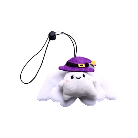 Small Pet Halloween Dress Up Charm, Halloween Hanging Decorations Plush Ghost Pet Collar Pendant, Collar for Cats Spooky Cute Accessory, Collar for Dogs Holiday Halloween Decor