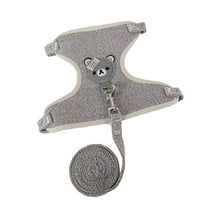 Adjustable Chest Strap Harness Leash for Small Dogs Cats Rabbits Escape Proof Pet Traction Rope Lightweight Outdoor Walking Puppy Teacup Pet Supplies