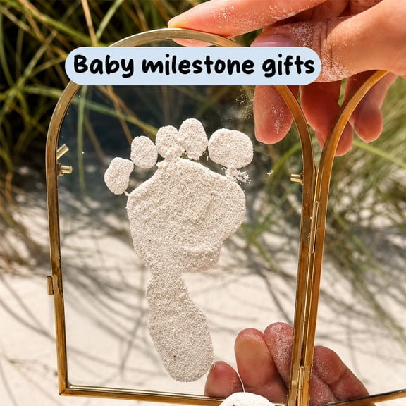 Small Pet Keepsake Frame, Handprint Kit, Personalized Nursery Picture Frame, Wooden Memory Box for Boys and Girls & Pet Prints, DIY Craft for Small Shower, 8x10 Inch Gift​