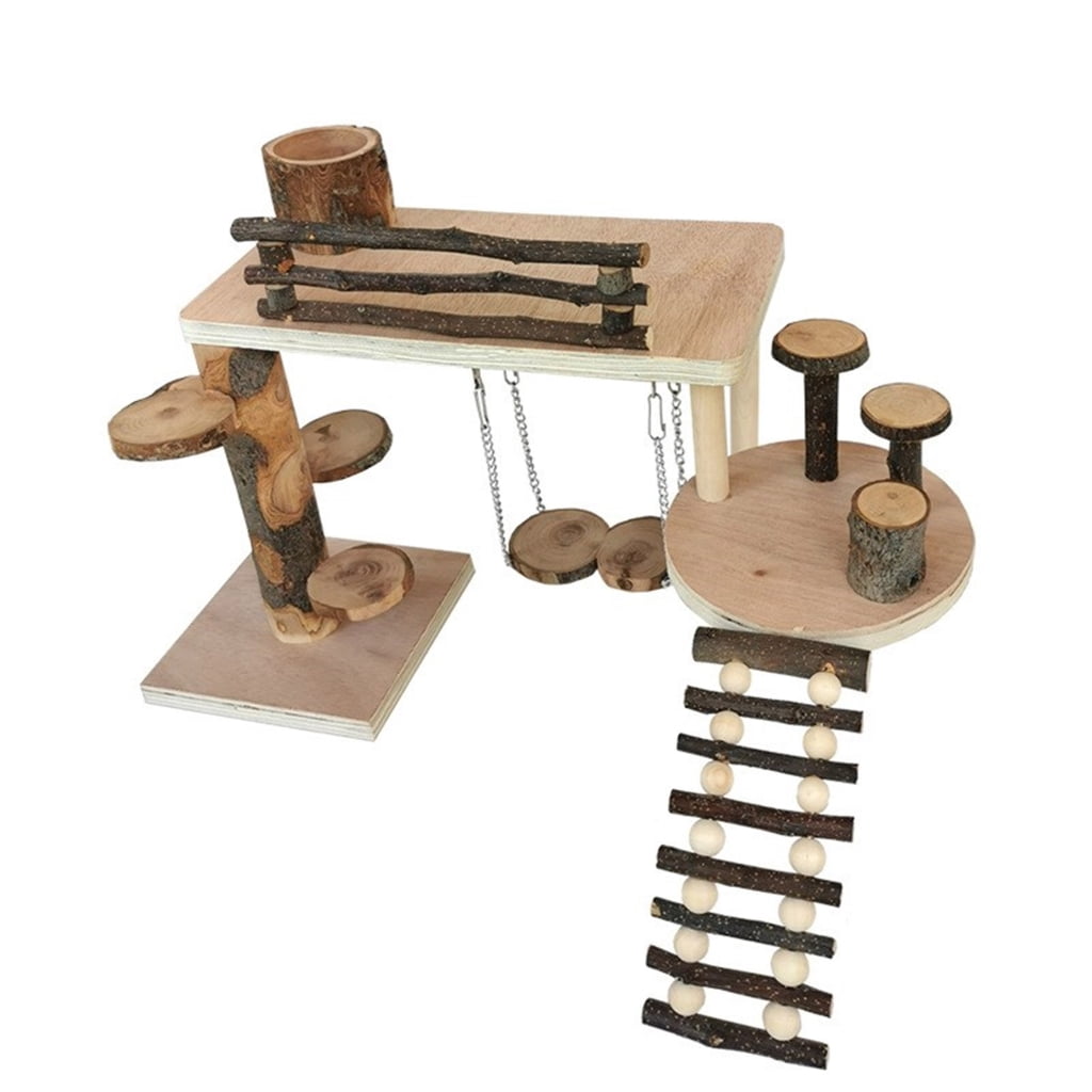 Hamster Platform Cage Ladder Toy Small Climbing Ladder Cage Grinding Jumping Exercise Platform