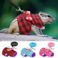thumbnail image 1 of Small Pet Outdoor Walking Harness Vest and Leash Set with Cute Bowknot Decor Chest Strap Harness for Rat Ferret Hamster Squirrel Clothes Accessory, 1 of 8