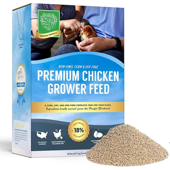 Small Pet Select - Chicken Grower Feed, Non-GMO, Corn & Soy Free, 20lb