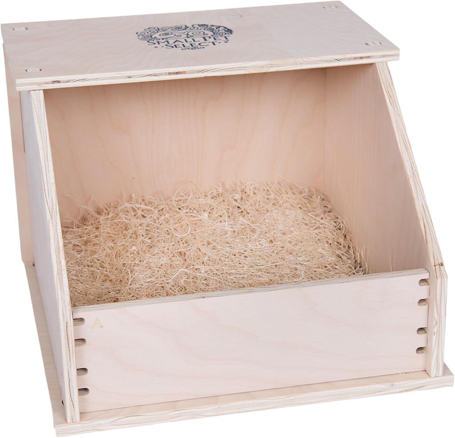 Natural Wood Chicken Nesting Box with Aspen Pad, 15x15x11