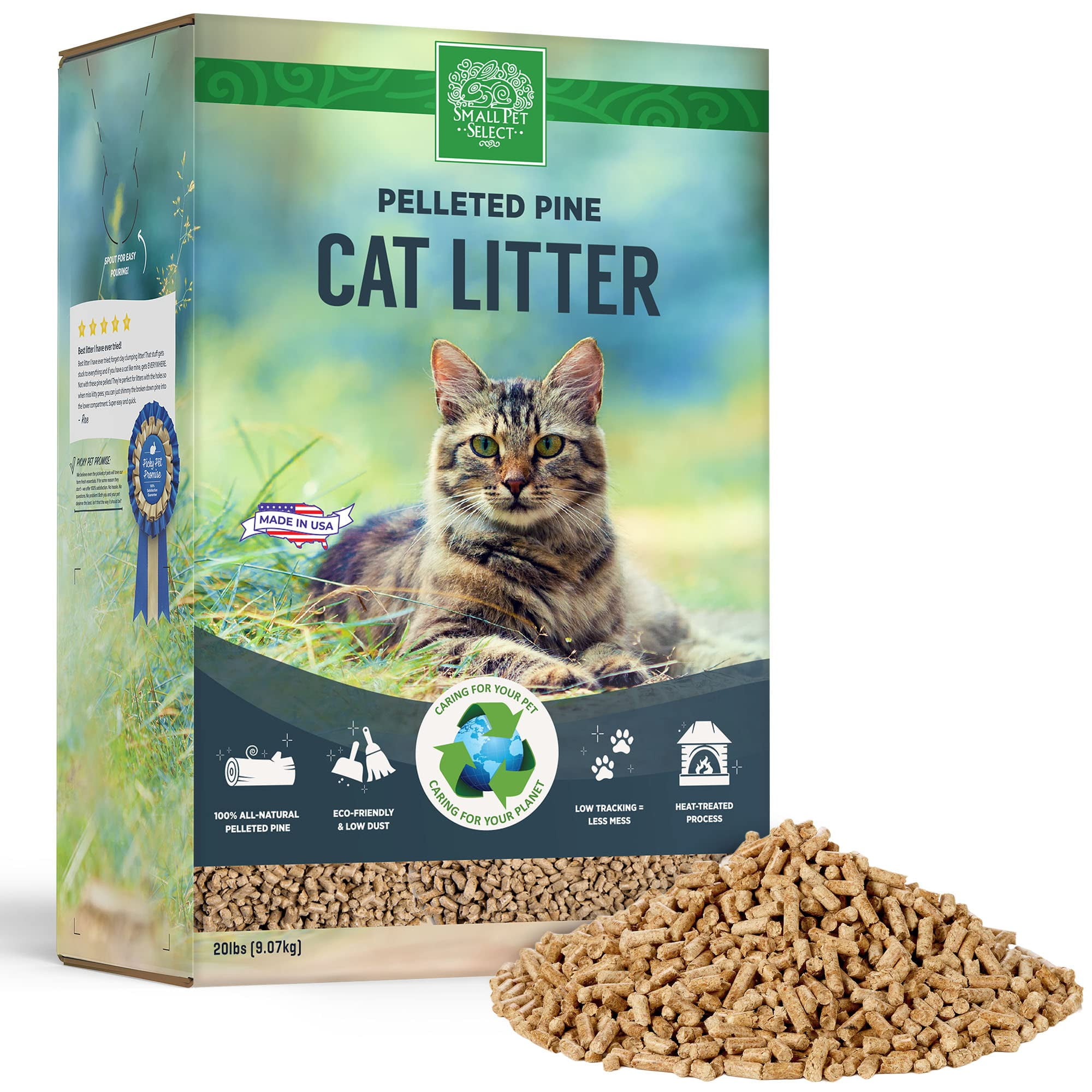 Pine Pellet Cat Litter in Alternative Cat Litter