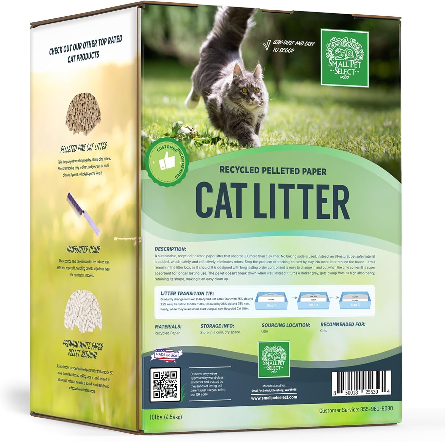 Small Pet SelectRecycled Pelleted Paper Cat Litter 10lb