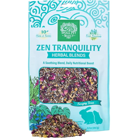 Small Pet Select - Zen Tranquility Herbal Blend, a Natural Herbal Treat for Rabbits and Guinea Pigs, 4.4oz