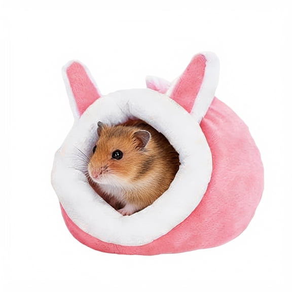 Small Pet Sleeping Bed Hamster Supplies Cotton Nest Pet Rat Hedgehog Squirrel Soft Warm Insulated Winter Cottage