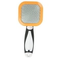 Small Pet Slicker Brush Rabbit Clean Grooming Brush with 360° Rotating