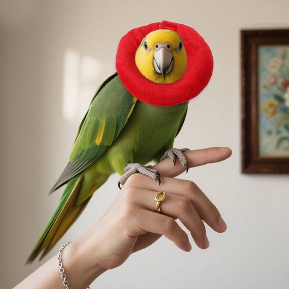 Small Pet Supplies, Soft Neck Pillow, Inflatable, Adjustable, Guinea Pig Accessories, Green Fabric, Green Felt Fabric, Fabric, Soft Cone, Pet Collar, Hamster, Rabbit, Pig, Red