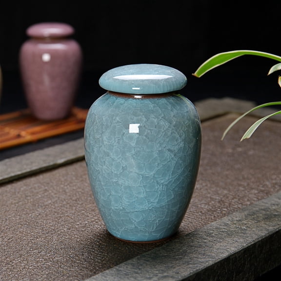 Small Pet Urn Bird Dog Pet Urns Cremation Pet Caskets Funeral Vase Cat Cremation Ash Made Ceramics Hand Painted