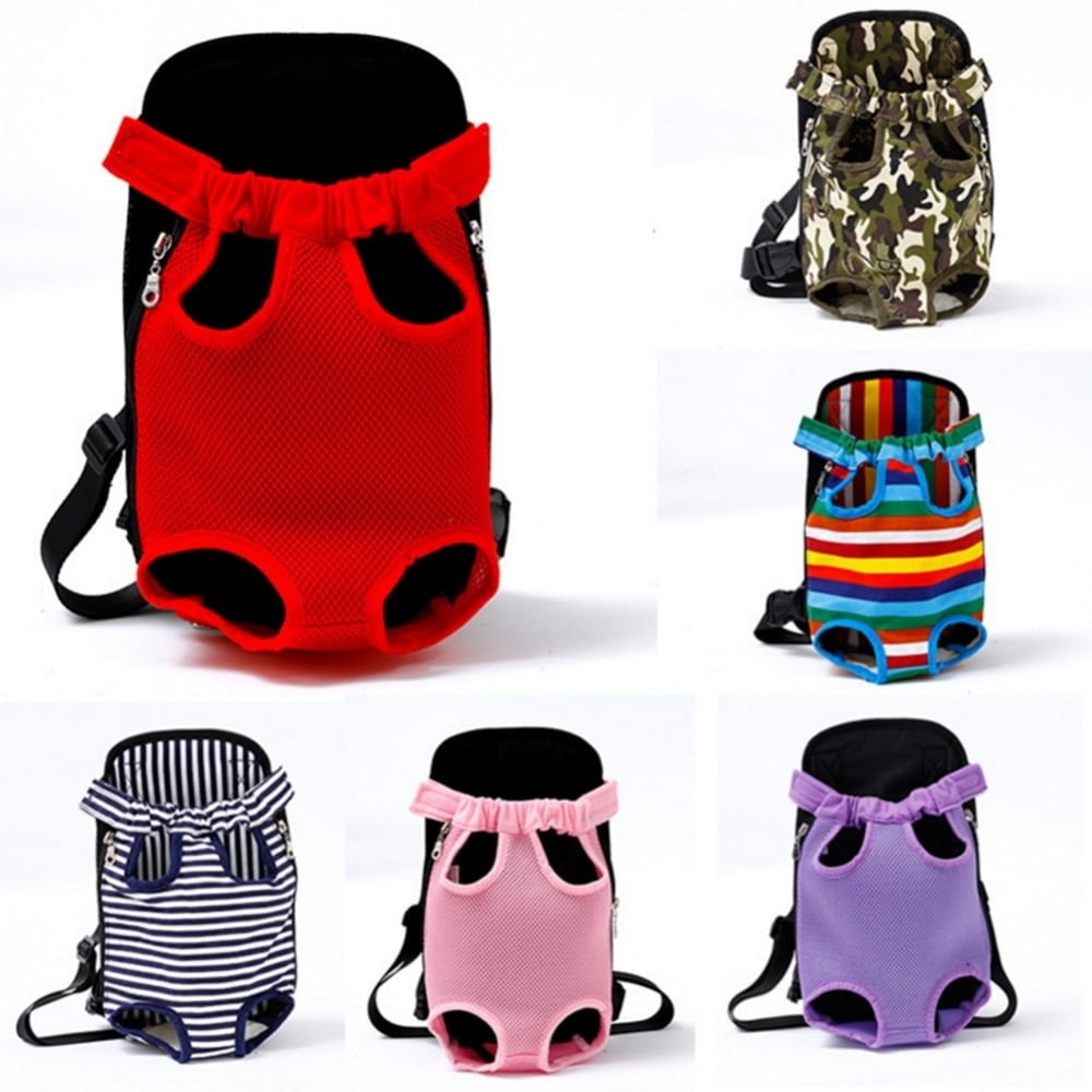 Small Pets Dog Carrier Backpack Sling Mesh Travel Puppy Shoulder Bag Chest Pack Black S Walmart