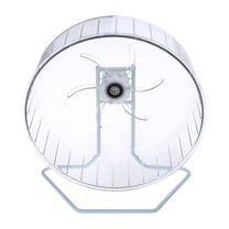 Small Pets Exercise Wheel with Metal Stand Hamster Plastic Disc Mute Running