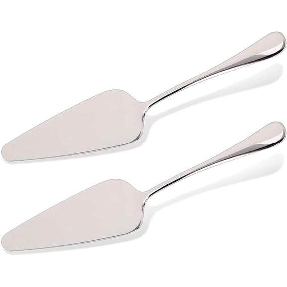 Small Pie Server Cake Pizza Server, Stainless Steel SUS304 Pie Spatula for Serving, Cutting Cake,Pies, Dessert, Pizzas for Wedding, Birthday, Party,9.05inch Long