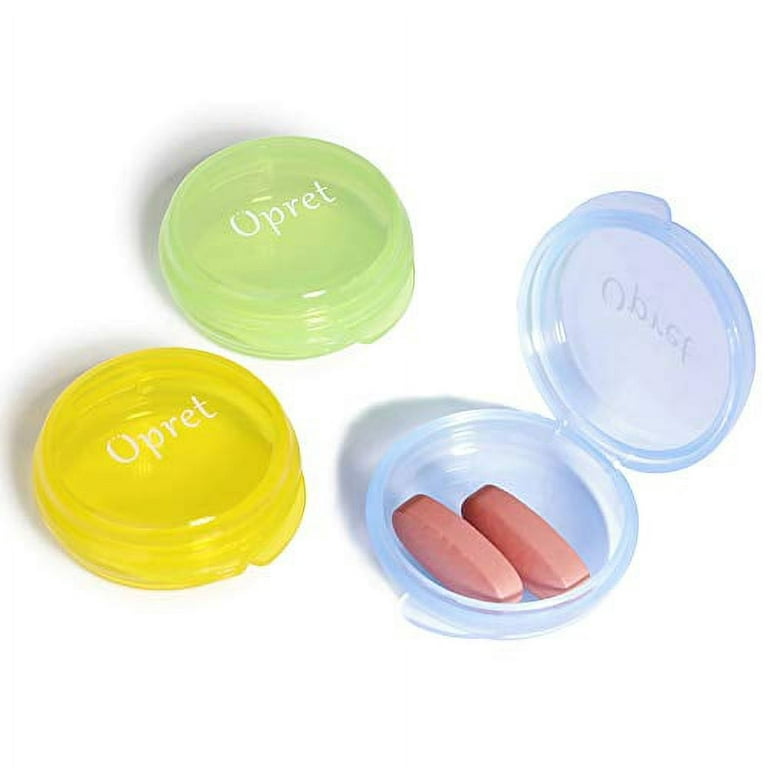 Small Pill Box (3 Pcs), Cute Pill Case Portable for Pocket Purse