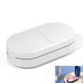 thumbnail image 1 of Small Pill Cutter and Splitter with Storage, Stainless Steel Blade for Large or Small Pills, V-Shaped Grip for Accurate Cutting, Portable Travel Medication Splitter for Purse Pocket, 1 of 10