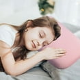 thumbnail image 1 of Small Pillow,Soft Breathable Cotton Memory Foam Pillows with Washable Removable Pillowcase Travel Pillow for Sleeping Camping Home Office Nap Lumbar Support Bedroom Adults(Pink), 1 of 6