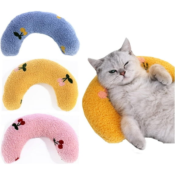 Small Pillow for Cats Fluffy Cat Bed Pillow Cute Rabbit Pillows for Blanket and Carrier