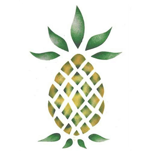 Small Pineapple Wall Stencil SKU #1892 by Designer Stencils