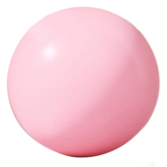 Small Pink Pilates Exercise Ball 9.8 Inch, Core Training Balance Ball for Home Gym Yoga, Non- Anti-Burst Fitness Ball for Pilates and Stretching, Exercise Balls
