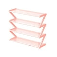 thumbnail image 1 of 1PC Shoe Rack Organizer Wire Shelving Storage Rack For Bathroom Storage Pink, 1 of 7
