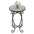 thumbnail image 1 of Small Plant Stand with Weather Resistant Ceramic Tile Tabletop, 1 of 5