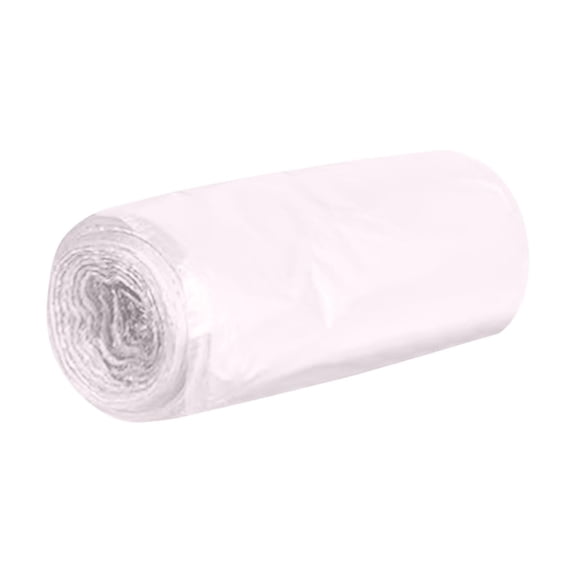 Small Plastic Bags, Portable Desktop Trash Sacks, 9X12 In, Debris Holding, Craft Table Use, White, 2 Roll, 2 Pc