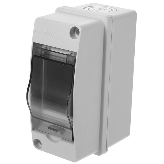2-Way Outdoor Distribution Box with Transparent Cover, IP65 Electrical Box for Wall-Mounted , Indoor & Outdoor Use