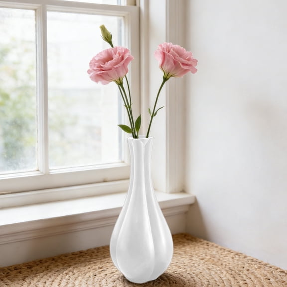 Small Plastic Bud Vase Tall Conic Flower Single Stem Vase Vase Home Decorative Floral Centerpiece for Wedding and Office