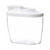 Small Plastic Cereal Dispenser Storage Box Kitchen Food Grain Rice Container 1000Ml Transparent Airtight Lid For Pantry