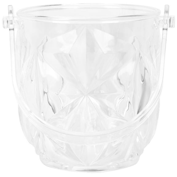 NIAIZEK Portable Transparent Plastic Ice Container for Bars, 1 Piece, 5.4 x 5.1 Inches, and Lightweight