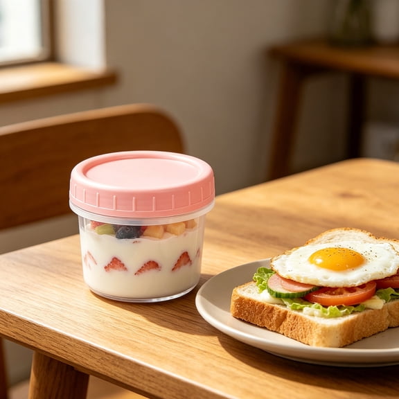 Small Plastic Containers with Lids, Portion Cups With Lids, Airtight and Stackable Souffle Cups, Jello Shot Cups, Sauce Cups, Condiment Cups for Lunch, Party, Trips