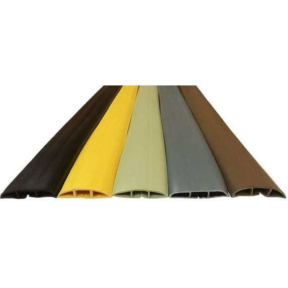 Small Plastic Cord Cover - 10 Feet Length - Color: Black