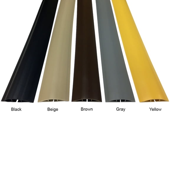 Small Plastic Cord Cover - 25 Feet Length - Color: Yellow