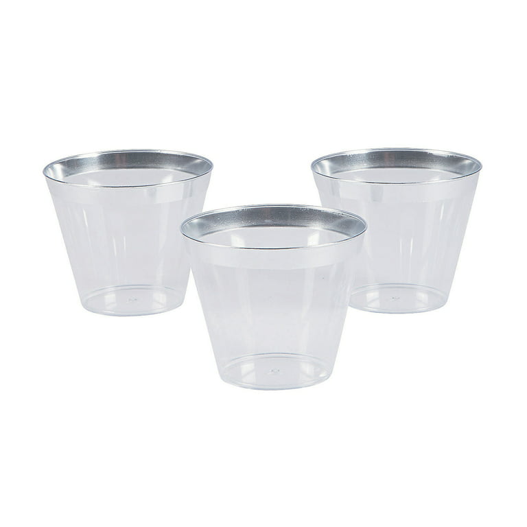 https://i5.walmartimages.com/seo/Small-Plastic-Cups-with-Silver-Trim-Party-Supplies-Wedding-24-Pieces_72b6a64c-fbc6-4e75-b6a9-488469d98f0f.ab964773d1ea5512b2f160849fab2159.jpeg?odnHeight=768&odnWidth=768&odnBg=FFFFFF