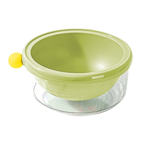 Small Plastic Dish Drainer Basket, 7x6x3in Reusable BPA-Free Organizer for Veggies Utensils, Space Saving Kitchen Drying Rack (Green)