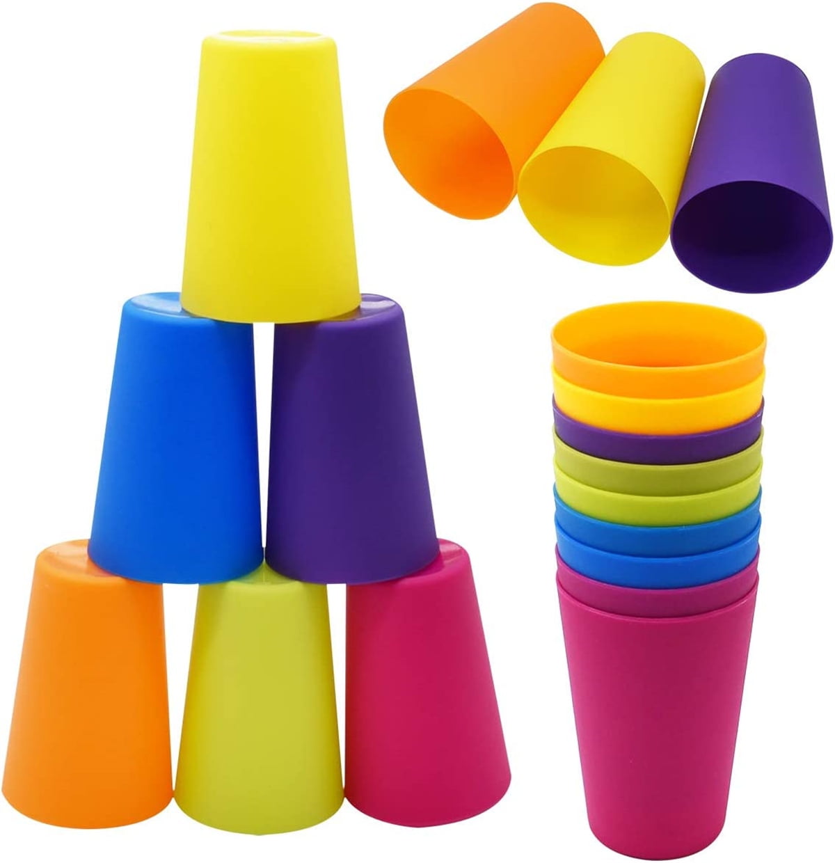  120 Pcs 5.5 oz Kids Plastic Cups Reusable Bulk Small