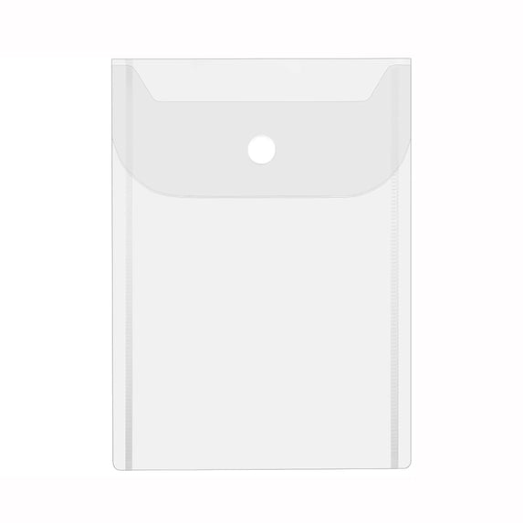 Small Plastic Envelopes,Vertical Poly Envelopes 2/5/10 Pack,Waterproof Clear Document Flie Folders,Filing Envelopes Pouch,Reusable Envelopes for Home Work Office Organization(7.1x5.1")(Clear)