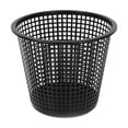 thumbnail image 1 of Small Plastic Mesh Round Open Top Waste Basket Bin Trash Can for Office Home,8"L x 7"H, 1 of 9