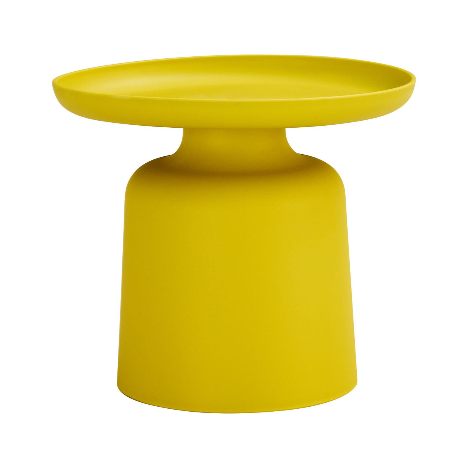 Small Plastic Round Side Table, Plastic Pail-shaped Modern Simple Round ...