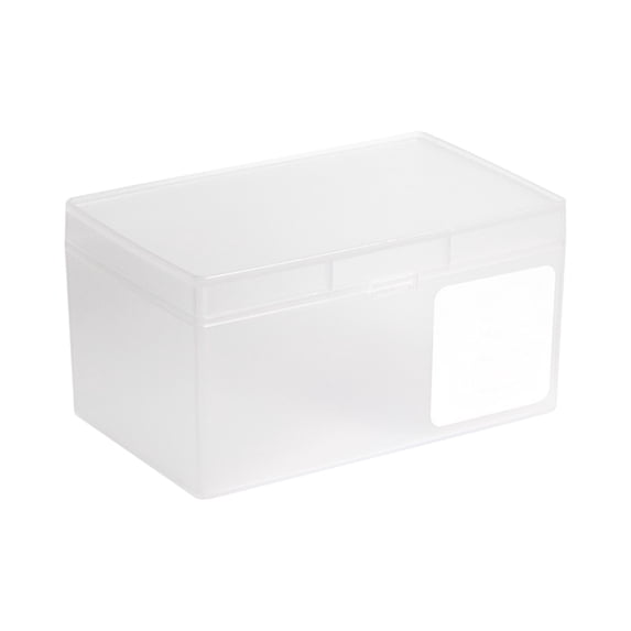 Small Plastic Storage Box with Lid, Stackable Organizer for Bathroom, Makeup, Office, and Home Supplies