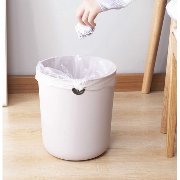 Small Plastic Trash Can, Unlined Lavender No Lid Wastebasket for Bathroom Bedroom Kitchen Office Dorm Room, Mini Desk Trash Can, Multipurpose Small Garbage Bin for Indoor Home Use