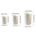 thumbnail image 1 of Small Plastic Wastebasket, Durable Garbage Container for Bathroom, Kitchen, Bedroom, Dorm & Laundry Room（S）, 1 of 8
